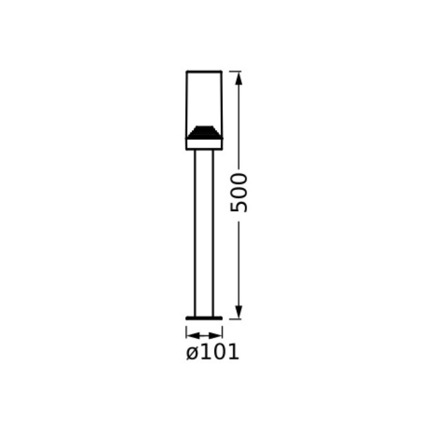 Ledvance - Candeeiro exterior AMBER 1xE27/20W/230V IP44