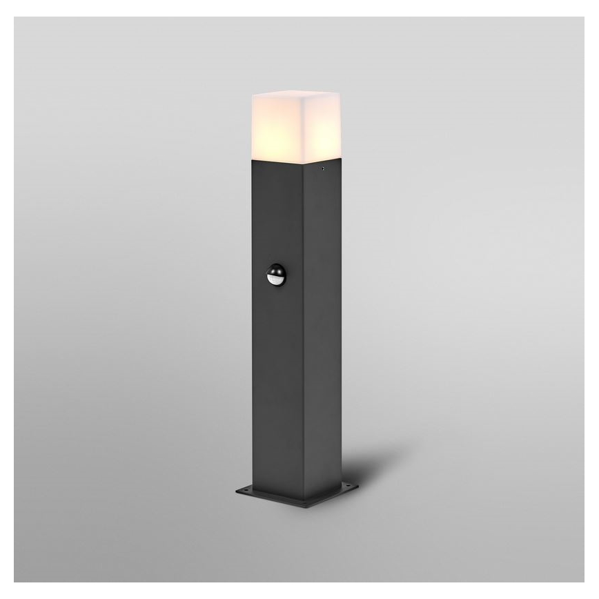 Ledvance - Candeeiro exterior com sensor FIGO SQUARE 1xE27/20W/230V IP44