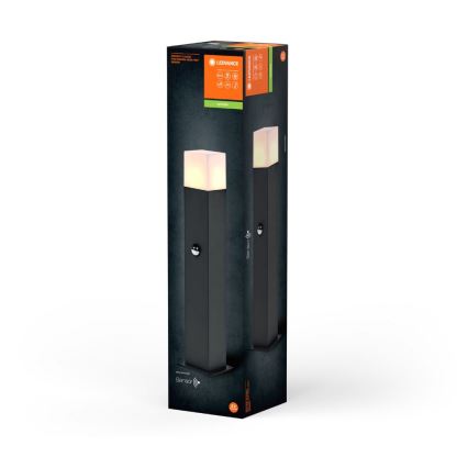 Ledvance - Candeeiro exterior com sensor FIGO SQUARE 1xE27/20W/230V IP44