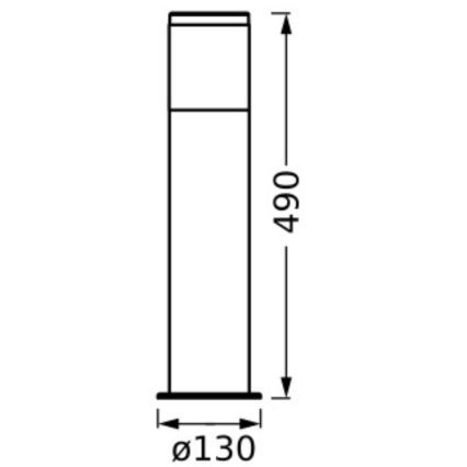 Ledvance - Candeeiro exterior EBRO 1xE27/20W/230V IP44