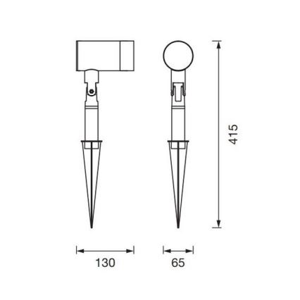 Ledvance - Candeeiro exterior ENDURA CLASSIC 1xGU10/35W/230V IP54