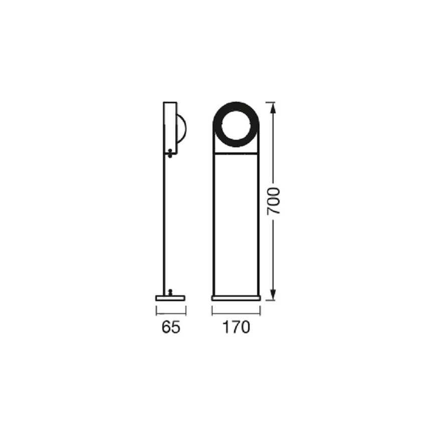 Ledvance - Candeeiro exterior LED com regulação SWING LED/6,7W/230V IP44 Wi-Fi