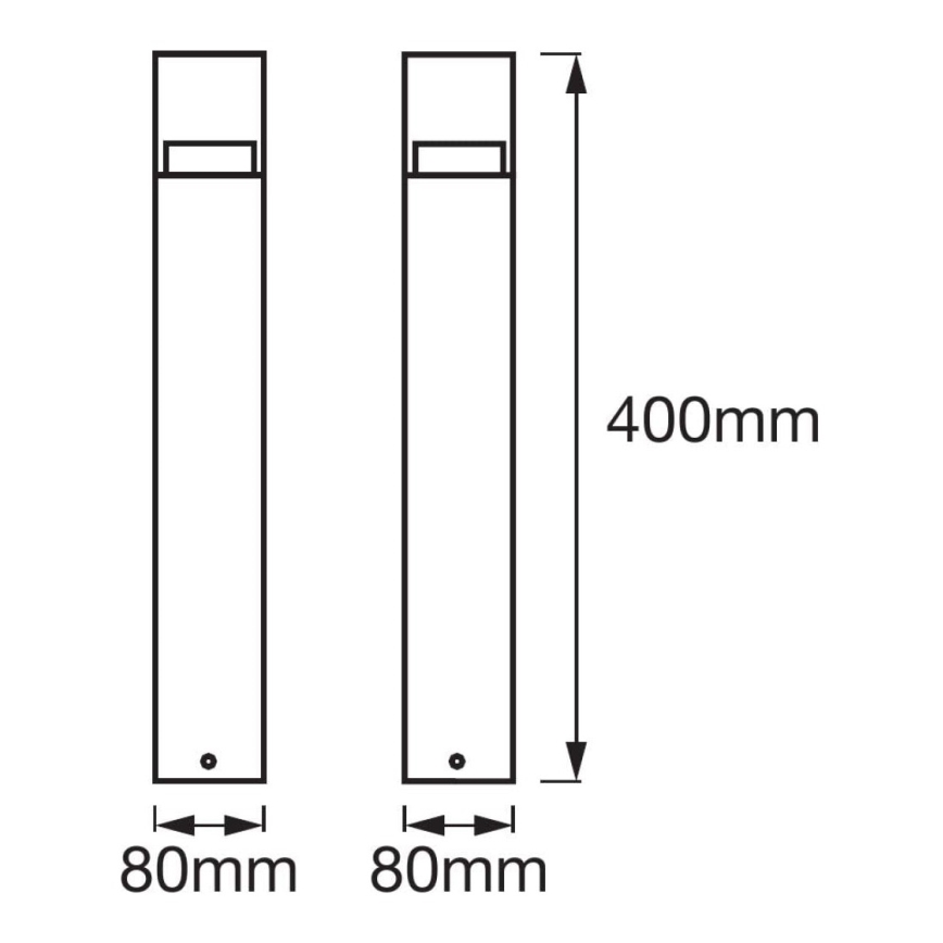 Ledvance - Candeeiro exterior LED CRYSTAL 1xLED/4,5W/230V IP44 40 cm