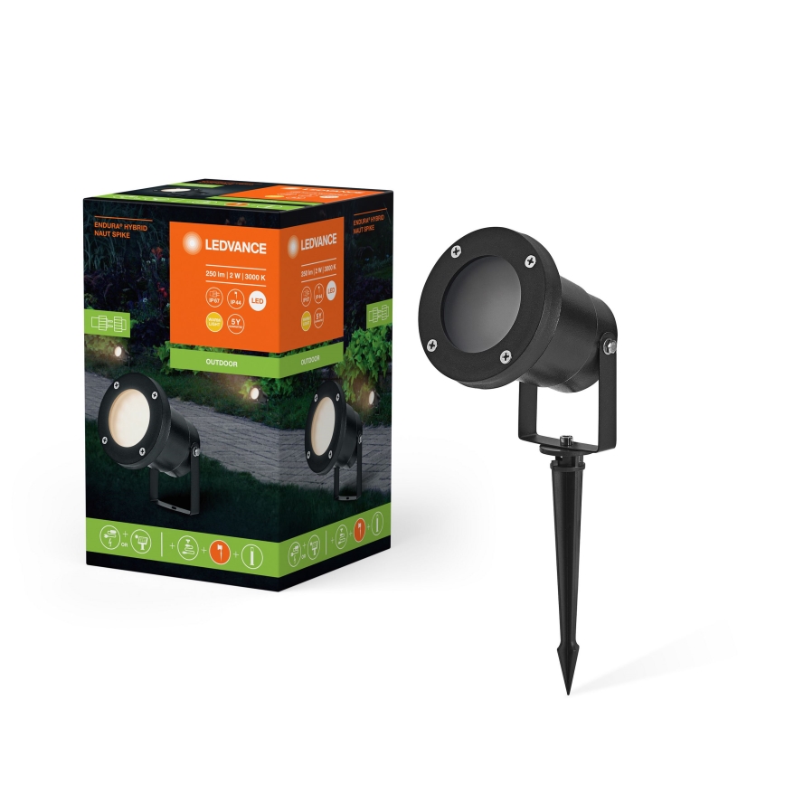 Ledvance - Candeeiro exterior LED ENDURA HYBRID NAUT SPIKE LED/2W/12V IP44