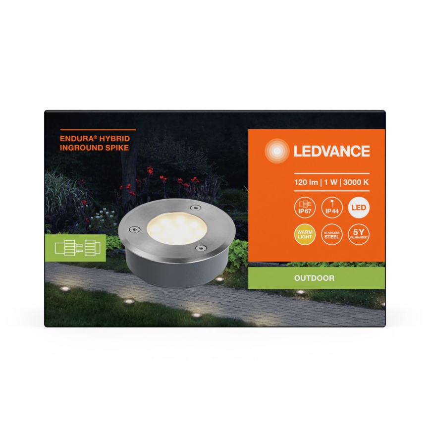 Ledvance - Candeeiro exterior LED ENDURA HYBRID SPIKE LED/1W/12V IP44