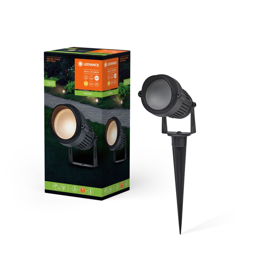 Ledvance - Candeeiro exterior LED ENDURA HYBRID SPOT SPIKE LED/1W/12V IP44