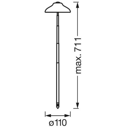 Ledvance - Candeeiro interior de planta LED GARDEN LIGHT LED/5W/5V