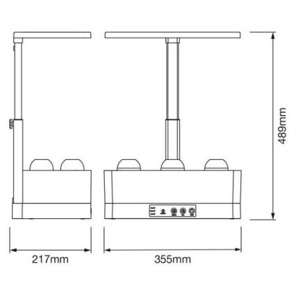 Ledvance - Candeeiro interior LED com regulação GARDEN KIT LED/24W/230V