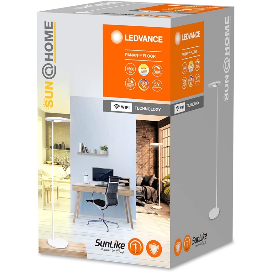 Ledvance - Candeeiro de chão LED com regulação SUN@HOME LED/36W/230V 2200-5000K CRI 95 Wi-Fi