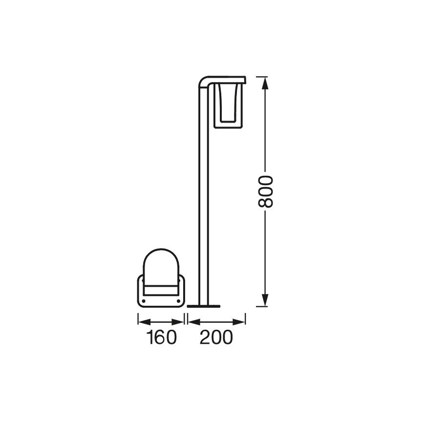 Ledvance - Candeeiro exterior LED RGBW com regulação SMART+ CASCADE LED/10W/230V Wi-Fi IP44