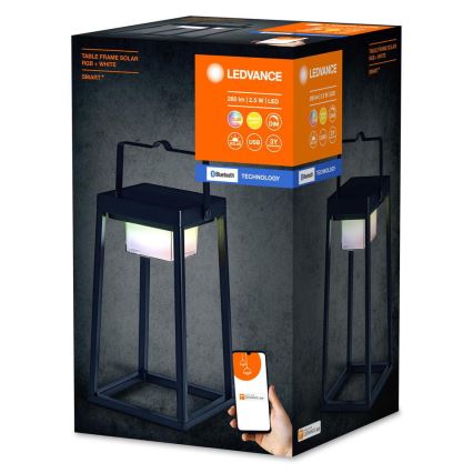 Ledvance - Candeeiro solar LED RGBW com regulação SMART+ TABLE LED/2,5W/3,7V IP44