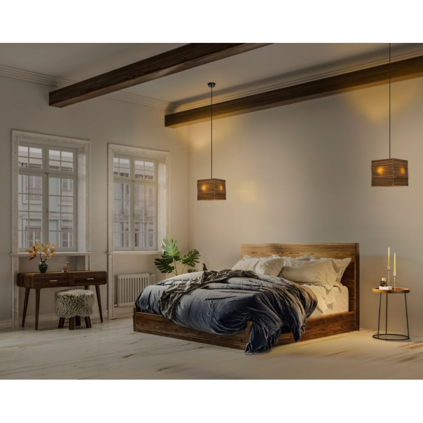 Ledvance - Candeeiro suspenso DECOR CARDBOARD 1xE27/15W/230V 25x25 cm