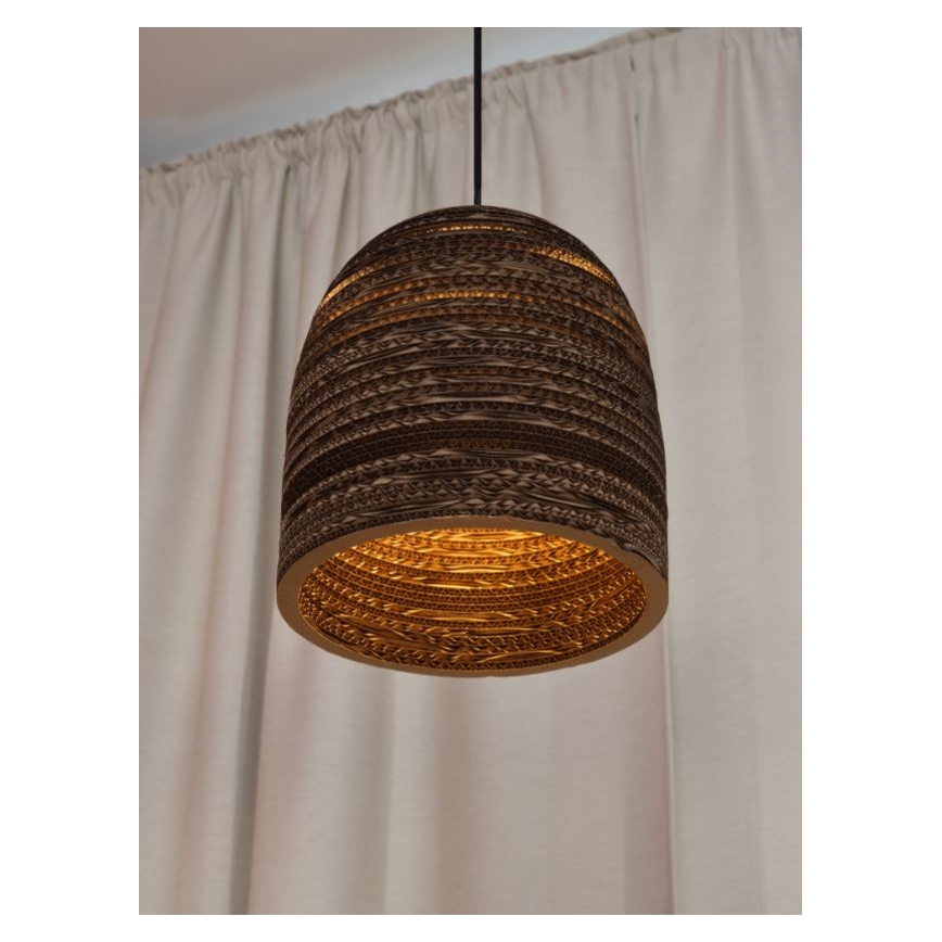 Ledvance - Candeeiro suspenso DECOR CARDBOARD 1xE27/15W/230V diâmetro 25 cm