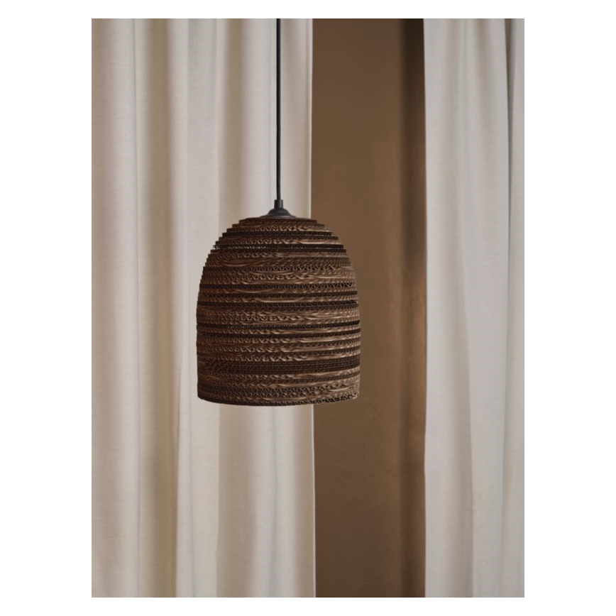 Ledvance - Candeeiro suspenso DECOR CARDBOARD 1xE27/15W/230V diâmetro 25 cm