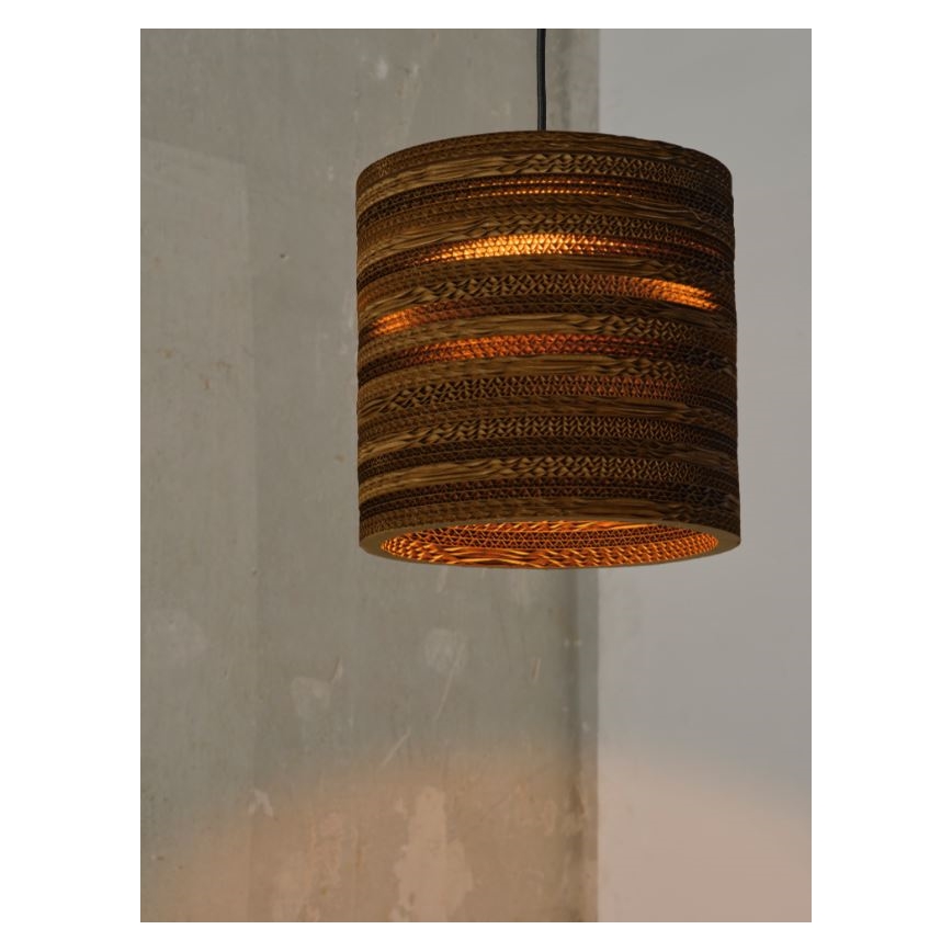Ledvance - Candeeiro suspenso DECOR CARDBOARD 1xE27/15W/230V diâmetro 25 cm