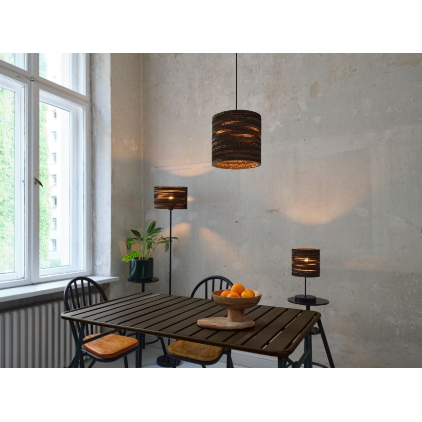 Ledvance - Candeeiro suspenso DECOR CARDBOARD 1xE27/15W/230V diâmetro 25 cm