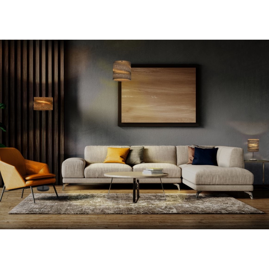 Ledvance - Candeeiro suspenso DECOR CARDBOARD 1xE27/15W/230V diâmetro 25 cm