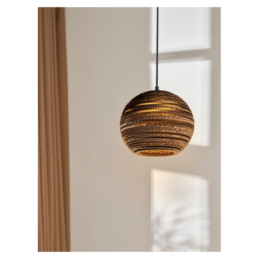 Ledvance - Candeeiro suspenso DECOR CARDBOARD 1xE27/15W/230V diâmetro 26 cm