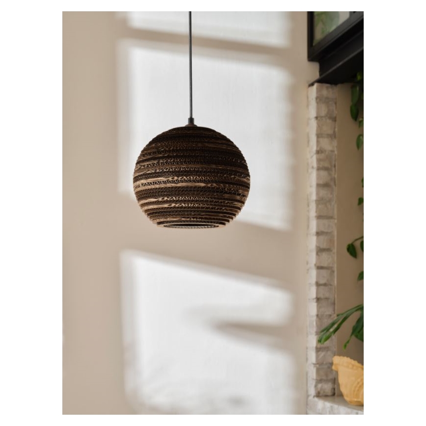 Ledvance - Candeeiro suspenso DECOR CARDBOARD 1xE27/15W/230V diâmetro 26 cm