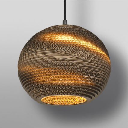 Ledvance - Candeeiro suspenso DECOR CARDBOARD 1xE27/15W/230V diâmetro 26 cm