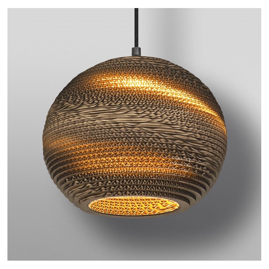 Ledvance - Candeeiro suspenso DECOR CARDBOARD 1xE27/15W/230V diâmetro 26 cm