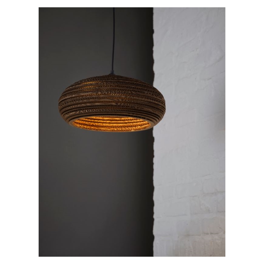 Ledvance - Candeeiro suspenso DECOR CARDBOARD 1xE27/15W/230V diâmetro 40 cm