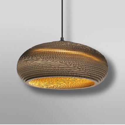 Ledvance - Candeeiro suspenso DECOR CARDBOARD 1xE27/15W/230V diâmetro 40 cm