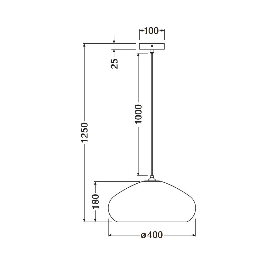 Ledvance - Candeeiro suspenso DECOR CARDBOARD 1xE27/15W/230V diâmetro 40 cm