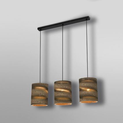 Ledvance - Candeeiro suspenso DECOR CARDBOARD 3xE27/15W/230V