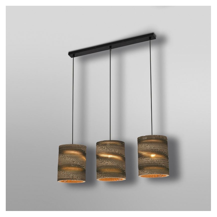 Ledvance - Candeeiro suspenso DECOR CARDBOARD 3xE27/15W/230V