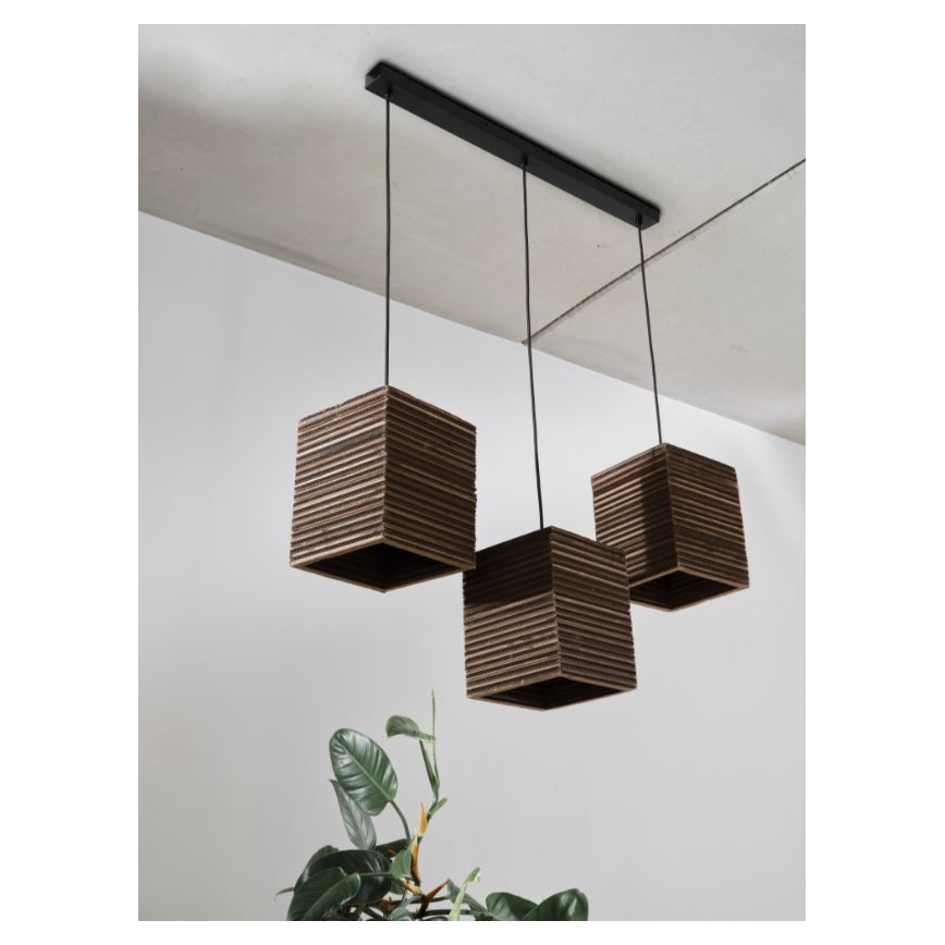 Ledvance - Candeeiro suspenso DECOR CARDBOARD 3xE27/15W/230V