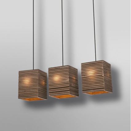 Ledvance - Candeeiro suspenso DECOR CARDBOARD 3xE27/15W/230V
