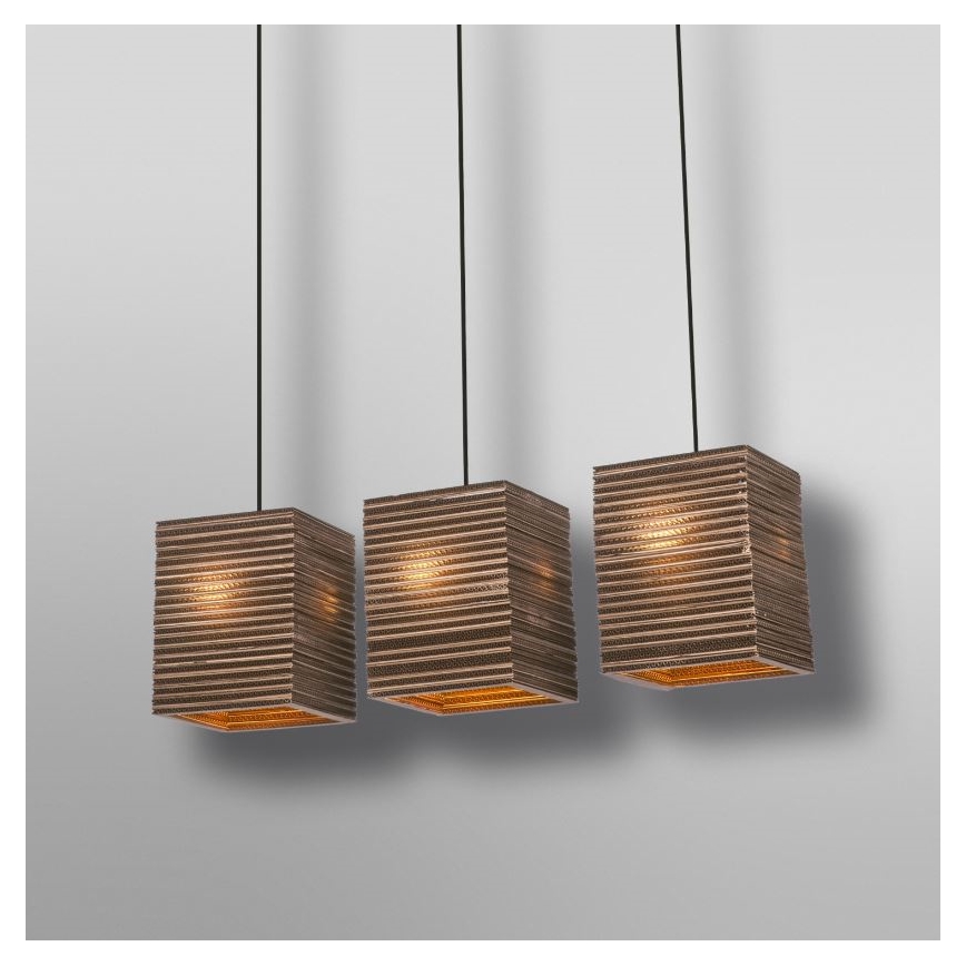 Ledvance - Candeeiro suspenso DECOR CARDBOARD 3xE27/15W/230V