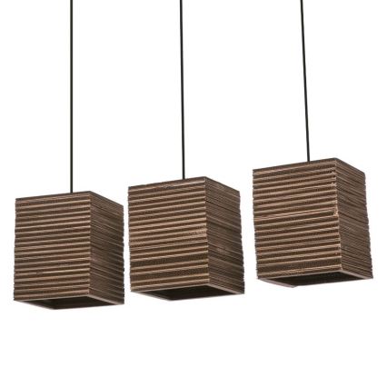 Ledvance - Candeeiro suspenso DECOR CARDBOARD 3xE27/15W/230V