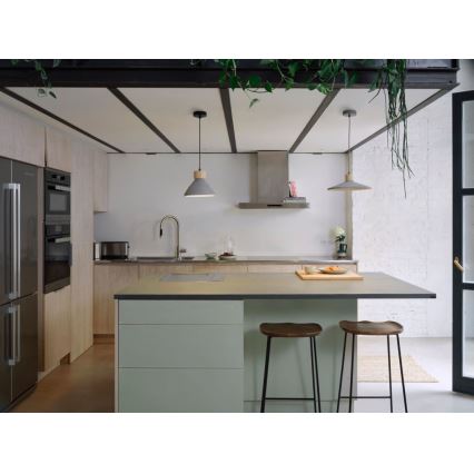 Ledvance - Candeeiro suspenso DECOR CONCRETE 1xE27/15W/230V diâmetro 32 cm betão cinzento