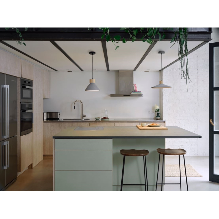 Ledvance - Candeeiro suspenso DECOR CONCRETE 1xE27/15W/230V diâmetro 32 cm betão cinzento