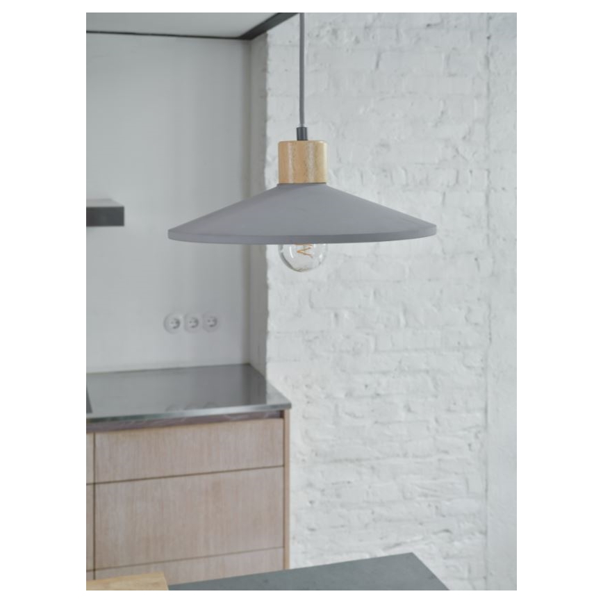 Ledvance - Candeeiro suspenso DECOR CONCRETE 1xE27/15W/230V diâmetro 32 cm betão cinzento