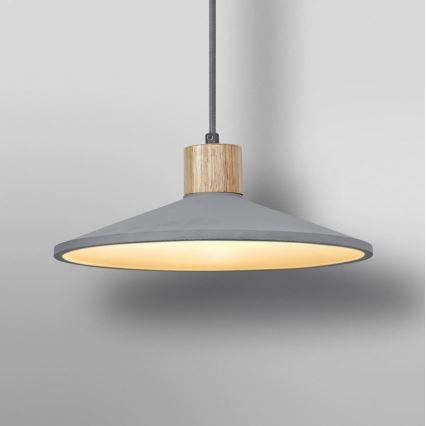 Ledvance - Candeeiro suspenso DECOR CONCRETE 1xE27/15W/230V diâmetro 32 cm betão cinzento