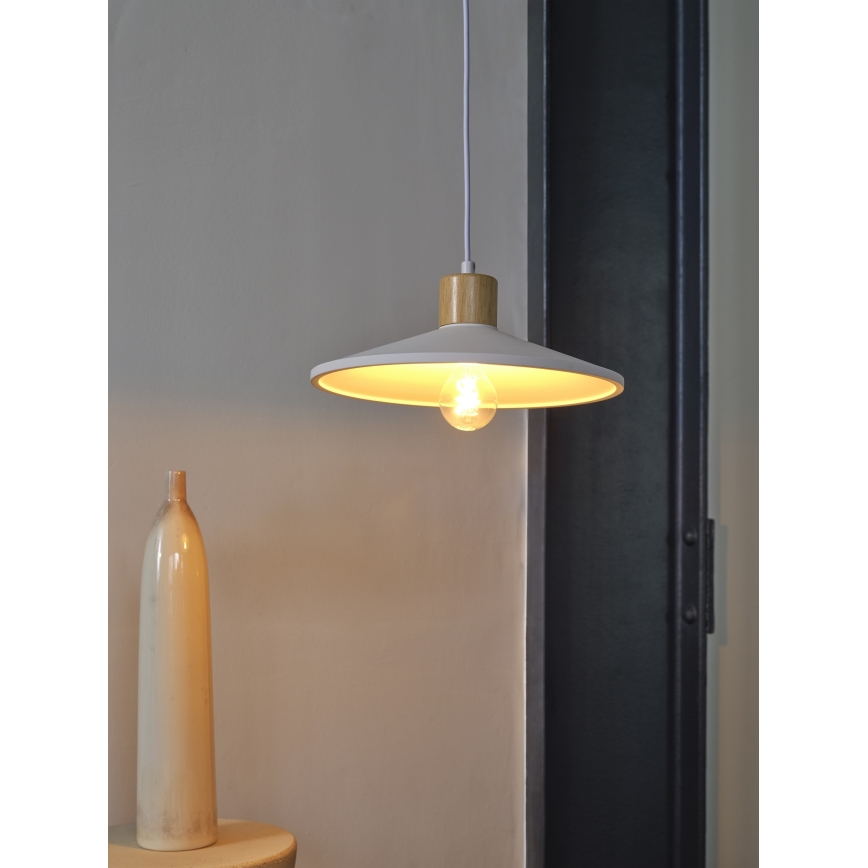Ledvance - Candeeiro suspenso DECOR PLASTER 1xE27/25W/230V diâmetro 32 cm gesso branco