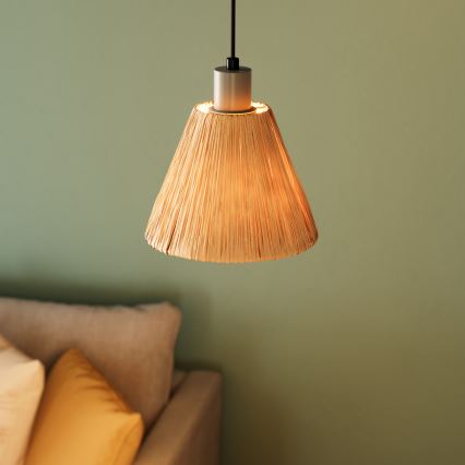 Ledvance - Candeeiro suspenso DECOR RAFFIA 1xE27/15W/230V