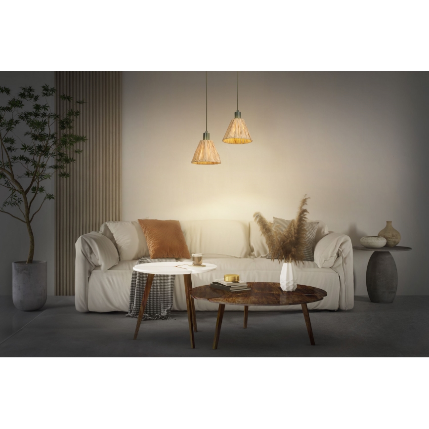 Ledvance - Candeeiro suspenso DECOR RAFFIA 1xE27/15W/230V