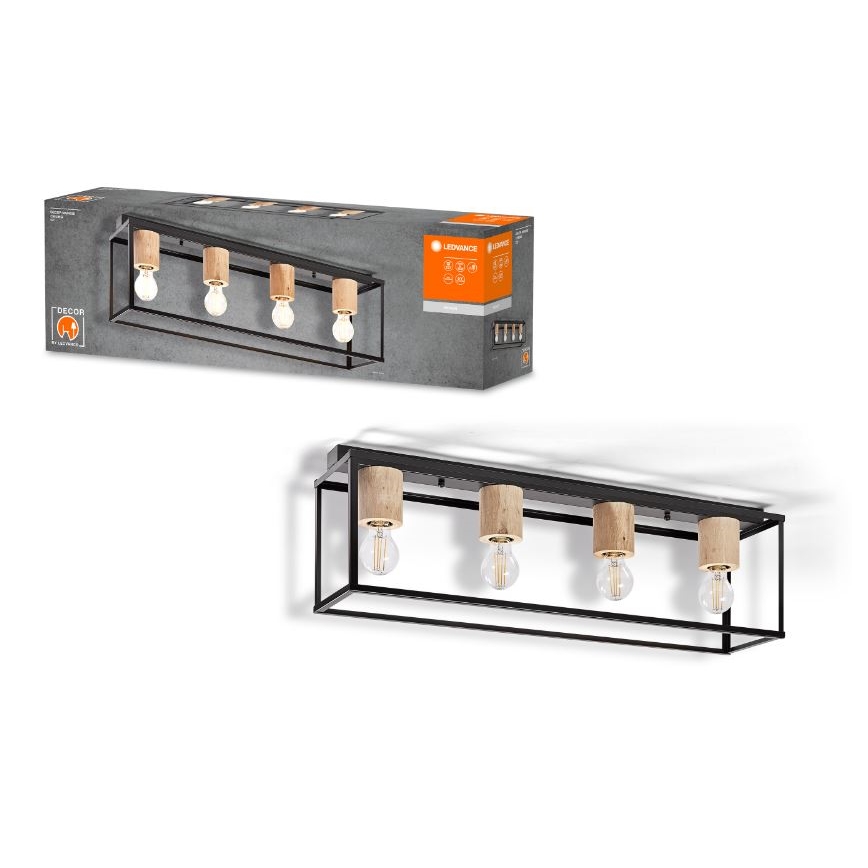 Ledvance - Candelabro integrado DECOR 4xE27/15W/230V