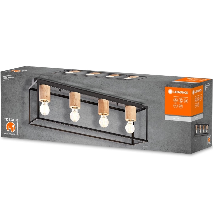Ledvance - Candelabro integrado DECOR 4xE27/15W/230V