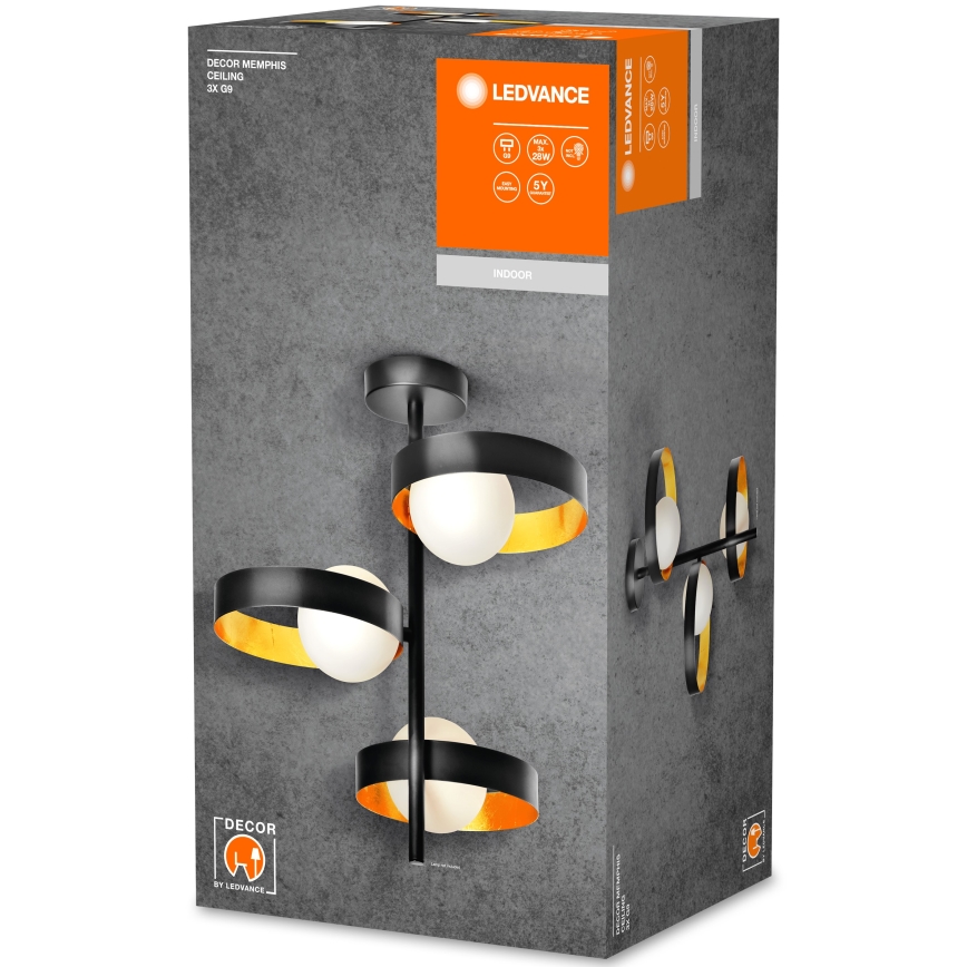 Ledvance - Candelabro suspenso DECOR 3xG9/28W/230V