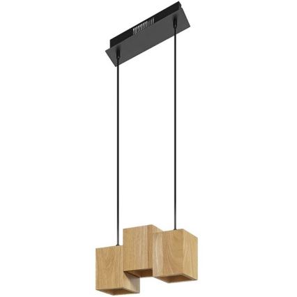Ledvance - Candelabro suspenso LED com regulação DECOR WOOD 3xLED/7W/230V Wi-Fi