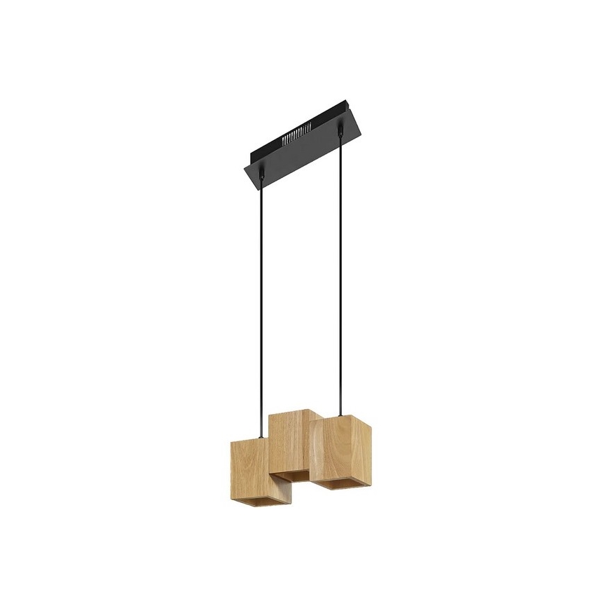 Ledvance - Candelabro suspenso LED com regulação DECOR WOOD 3xLED/7W/230V Wi-Fi