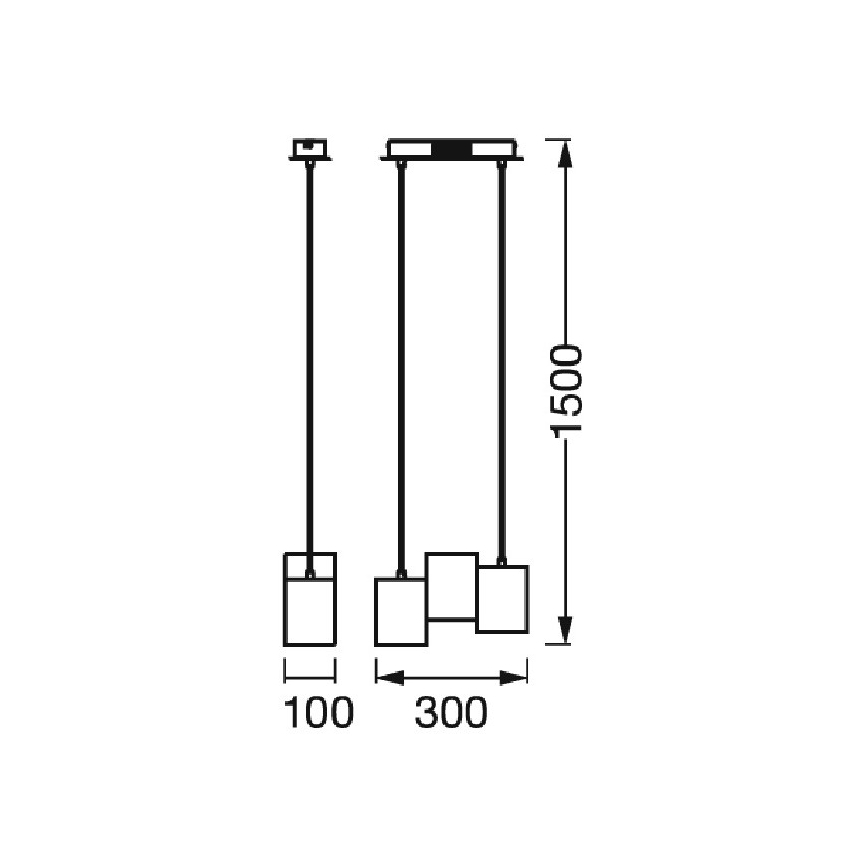 Ledvance - Candelabro suspenso LED com regulação DECOR WOOD 3xLED/7W/230V Wi-Fi