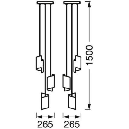 Ledvance - Candelabro suspenso LED com regulação SMART+ DECOR 3xLED/8W/230V branco Wi-Fi