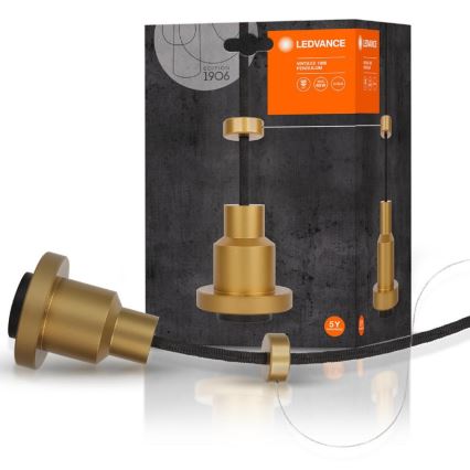 Ledvance - Candelabro suspenso PENDULUM 1xE27/60W/230V dourado