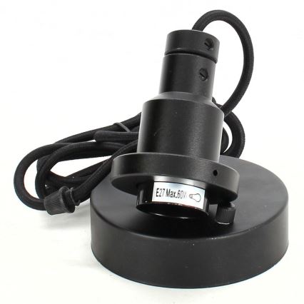 Ledvance - Candelabro suspenso PENDULUM 1xE27/60W/230V preto